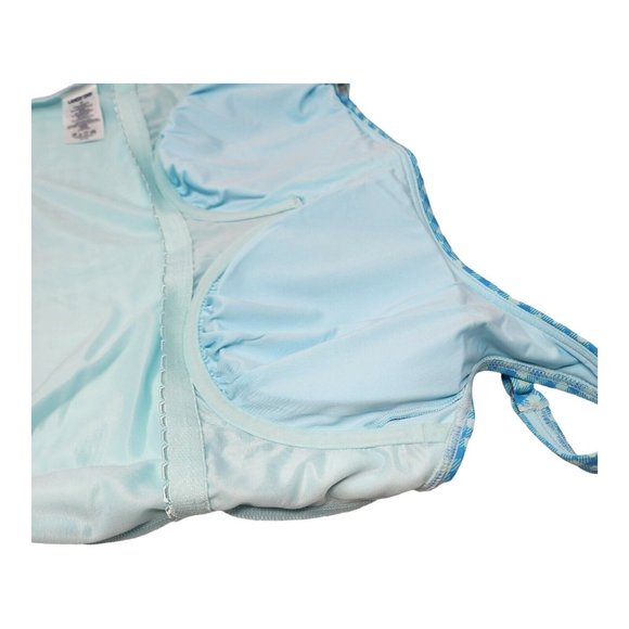 Lands End Tankini Swim Top 18 Square Neck Underwire Bra Tummy Control Swimsuit - Picture 6 of 15